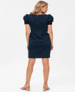 Made in Italy CAPRI Maternity Dress in Milano Stitch Navy